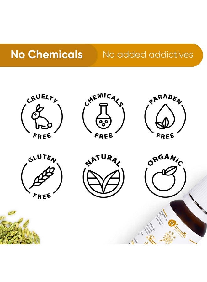 نيتشوراليس زيت بذور الشمر العطري من Essence Of Nature، طبيعي وذو درجة علاجية للعناية بالبشرة ومكافحة الشيخوخة ونمو الشعر - 10 مل - Image 5