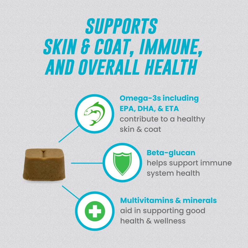 Nutramax Laboratories Nutramax Welactin Omega 3 Fish Oil for Dogs, Skin and Coat Health Supplement, Plus Immune and Overall Health, Premium Omega 3 Fatty Acids, Multivitamin For Dogs, Soft Chews, 60 Count - Image 4