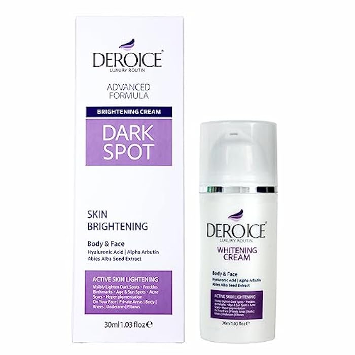 Deroice Brightening Cream for Face & Body | With ALPHA ARBUTIN | HYALURONIC ACID | ABIES ALBA | 30ml - Image 1