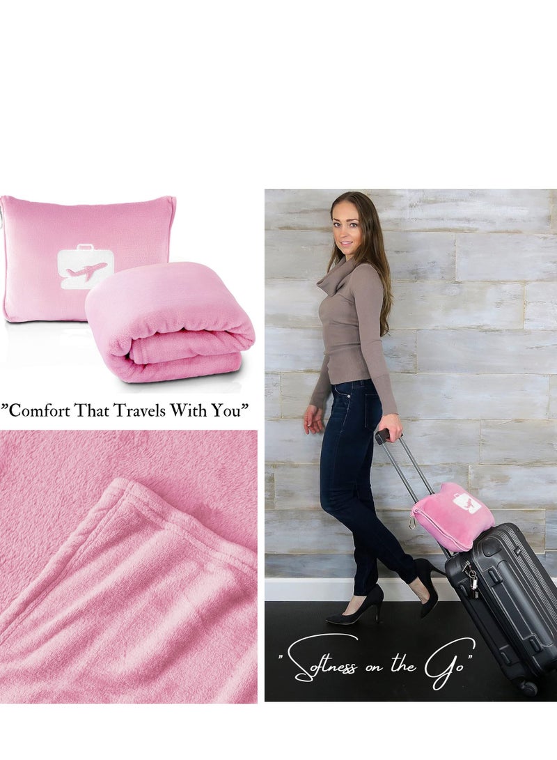 BSB HOME Plain Polar Fleece Heavy Weight Single Bed Travel Blanket Warm Soft & Comfortable for Winter/AC Room/Hotel/Donation/Travelling (Pink, 800 Gram, 60X90 Inches) - Image 2