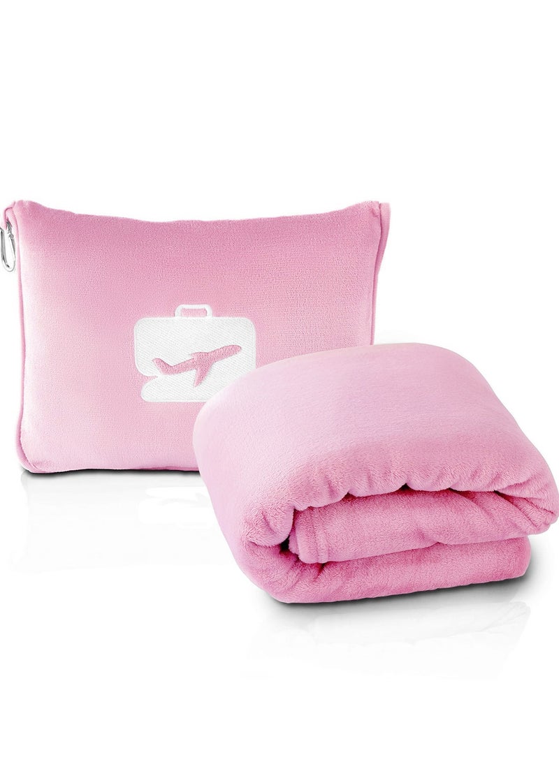 BSB HOME Plain Polar Fleece Heavy Weight Single Bed Travel Blanket Warm Soft & Comfortable for Winter/AC Room/Hotel/Donation/Travelling (Pink, 800 Gram, 60X90 Inches) - Image 1