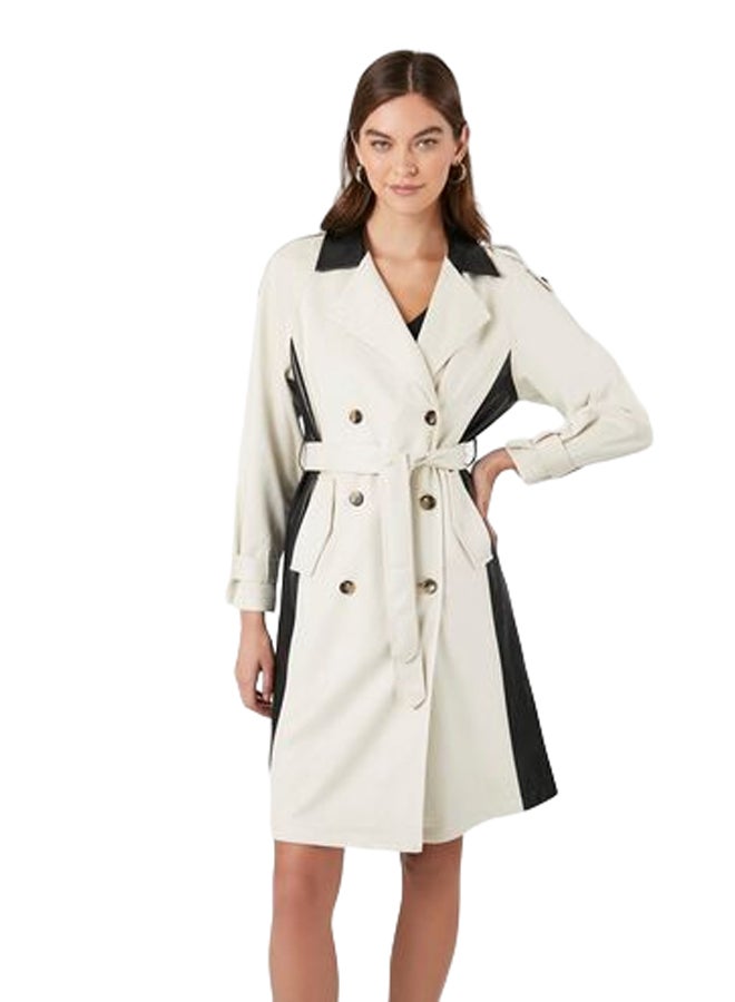 FOREVER 21 Colorblock Trench Coat  - Image 1