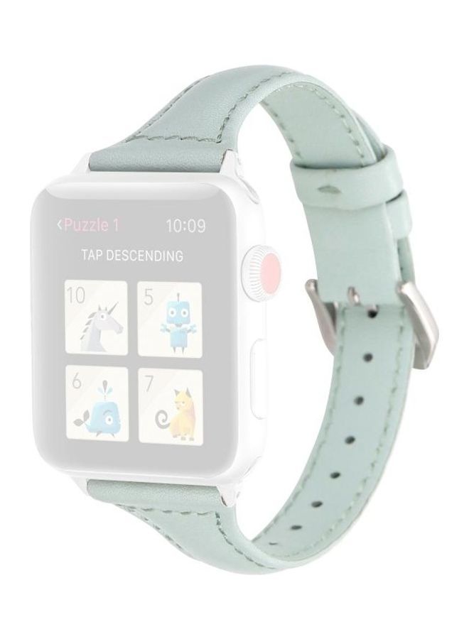 NIBEMINENT Replacement Watchbands For Apple Watch Series 7 41mm/6 & SE 5 4 40mm/3 2 1 38mm Light Green - Image 1