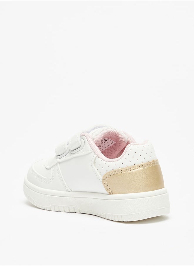 Flora Bella By Shoexpress - Girl's Paneled Sneakers with Hook and Loop Closure - Image 1