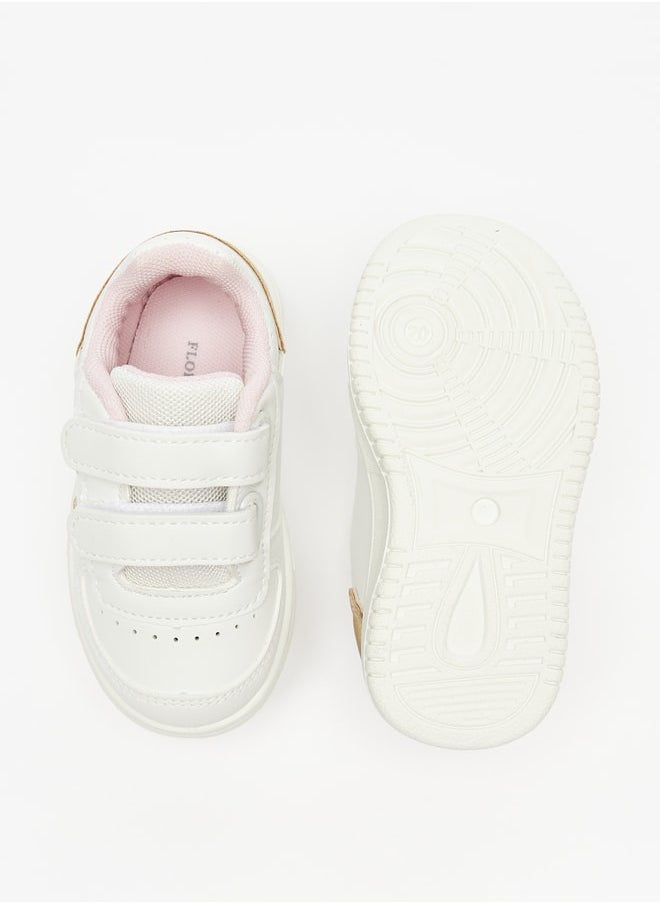 Flora Bella By Shoexpress - Girl's Paneled Sneakers with Hook and Loop Closure - Image 1