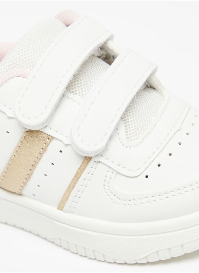 Flora Bella By Shoexpress - Girl's Paneled Sneakers with Hook and Loop Closure - Image 1