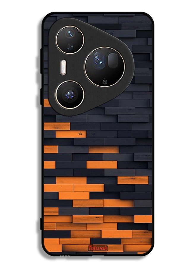 Tolwak Huawei Pura 80 Ultra Protective Case Cover Wooden Wall - Image 1