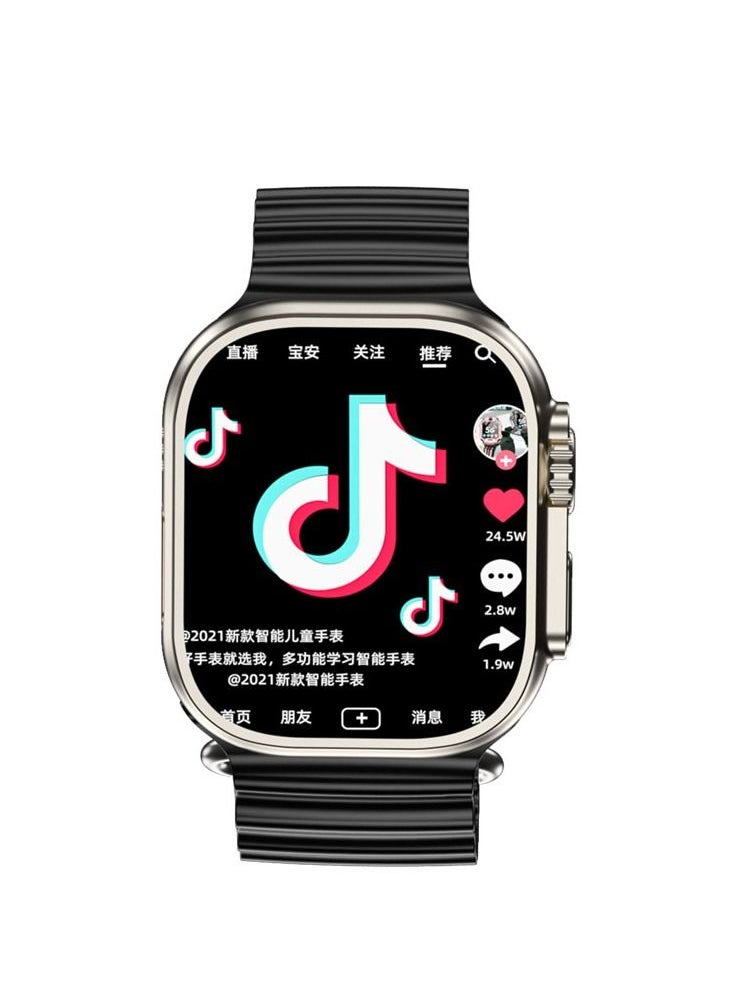 modio - Modio 4G Ultra max Plus android smart watch HD 2.2 inch full touch screen with 3 set strap and wireless charger for men's and boy's - Image 1