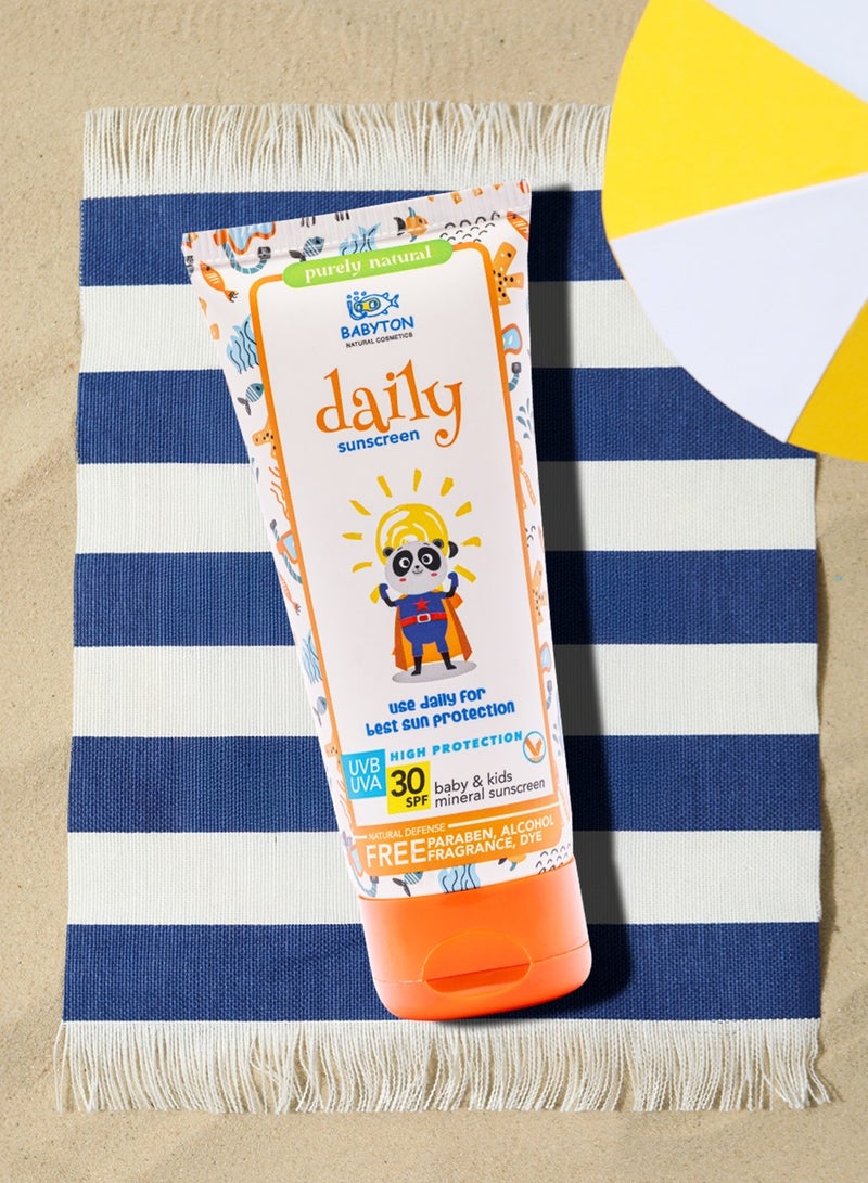 Babyton BABYTON Baby & Kids Daily Mineral Sunscreen SPF 30 – 50 ml | Natural Ingredients | High Protection | Paraben-Free, Fragrance-Free - Image 3