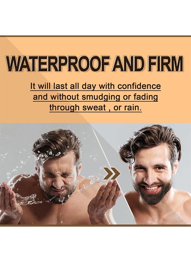 Beard Pen-, Long Lasting Beard Filling Pen Kit with Brush and Beard Styling Comb Tool Creates Natural Looking Beard, Moustache and Eyebrows