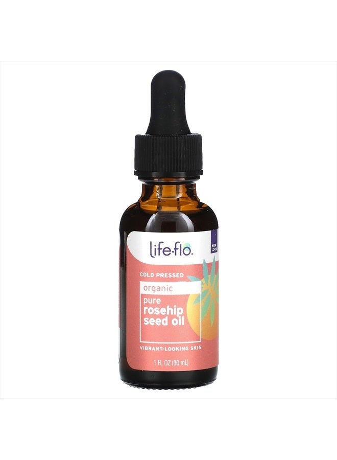 Life-flo Life-flo Pure Organic Rosehip Seed Oil, Hydrating Face Oil, Dry Skin Care, Cold Pressed from Organic Rose Hips, Rich in Fatty Acids and Vitamin A (Retinol), Hypoallergenic, 60-Day Guarantee, 1oz - Image 1