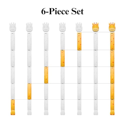 The Funny Mind Wooden Height Measuring Scale for Kids – Yellow Growth Chart Wall Hanging, 152 cm (5 Feet) Height Measurement Chart for Kids & Teenagers Room or School Decor - Image 3