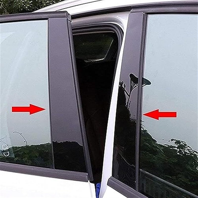 Wivplex Glossy Black Car Pillar Posts for Skoda Octavia - Image 5