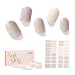 NAILOG Semi Cured Gel Nail Strips, 34 pcs Salon-Quality Gel Nail Stickers, Long Lasting Nail Wraps for Women with Soft Gel Finish | Isabelle - Image 2