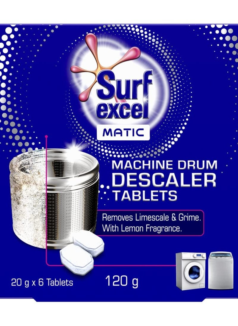 Surf Excel Washing Descaler Drum for Fully Automatic Washing Machine 120g (6 Tablets 20g each) White - pzsku/Z726AE5672BD17042EF5BZ/45/_/1711463157/59d8ee32-c9fd-48bb-979b-586e38005a61