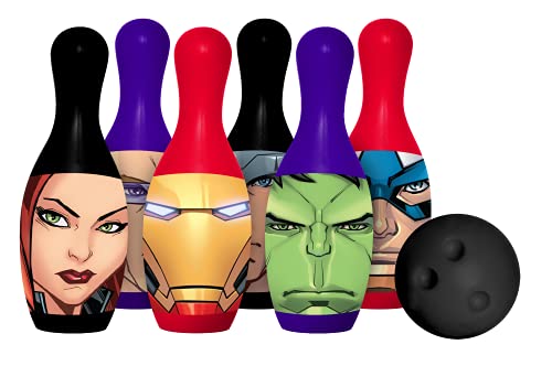 Hedstrom Plastic Bowling Set Marvel AvengersMultiColored5240041BX - Image 1