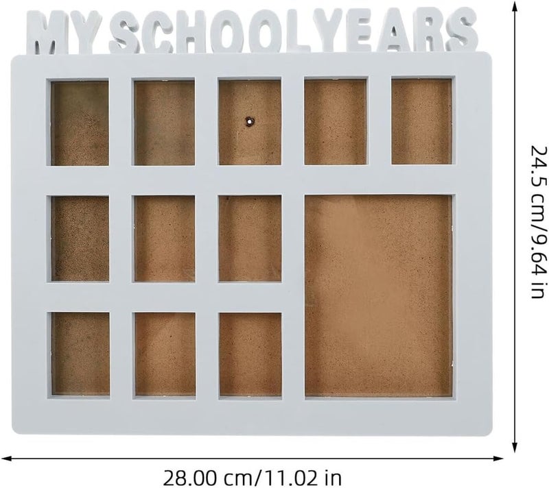 Homoyoyo Year Picture Frame Blue, Collage Photo Holder for ’s Growth Records, School Day Photo Display Frame for Home Décor and ’ Room - Image 2