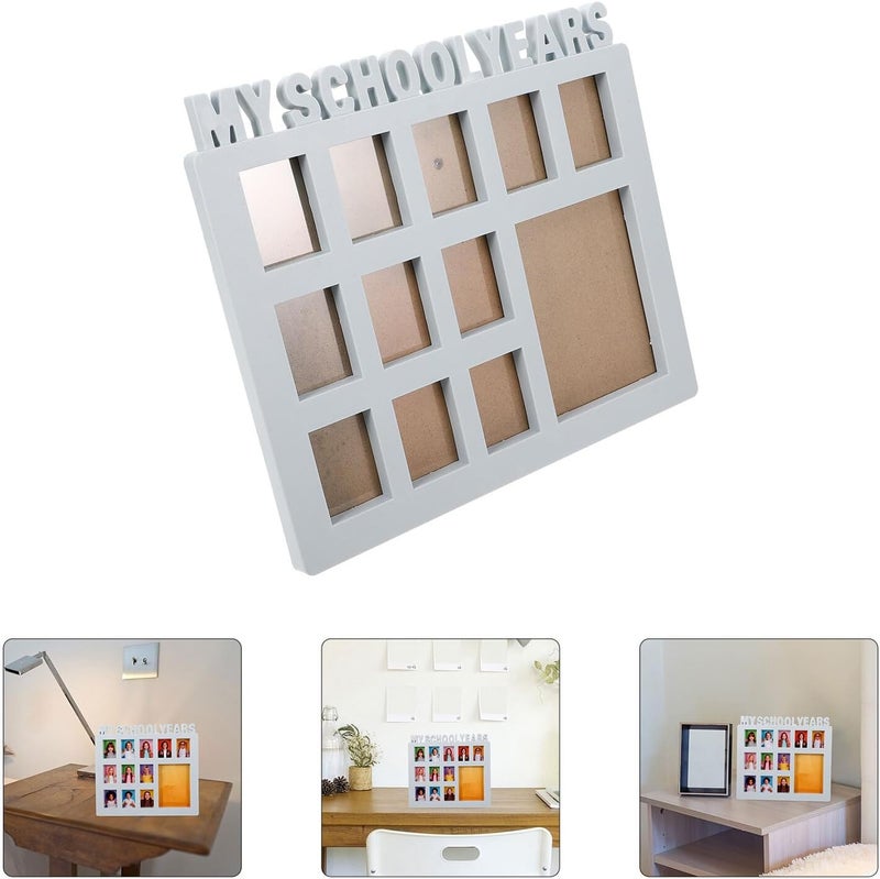Homoyoyo Year Picture Frame Blue, Collage Photo Holder for ’s Growth Records, School Day Photo Display Frame for Home Décor and ’ Room - Image 5