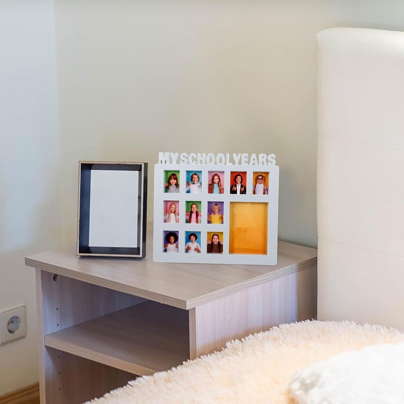 Homoyoyo Year Picture Frame Blue, Collage Photo Holder for ’s Growth Records, School Day Photo Display Frame for Home Décor and ’ Room - Image 4