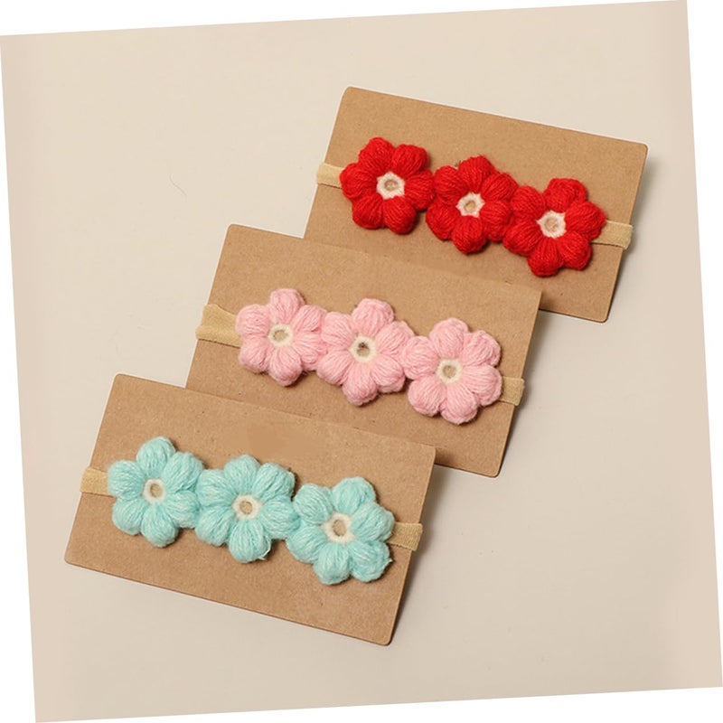 4 Pcs Floral Hairbands For Girls And Boys Seasonal Occasion Hair Ornament Headwear Set - Image 5