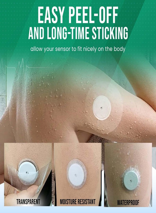 Homeaura 30Pcs Self-Adhesive Patch for Freestyle Libre Sensor Covers - Latex-Free, Waterproof CGM Tape for Libre 2/3 - Transparent - Image 5