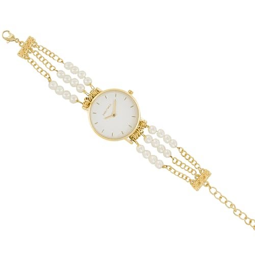 Joker & Witch Rosette 30mm White Dial 18mm White Metal Alloy Watch for Women - Image 5