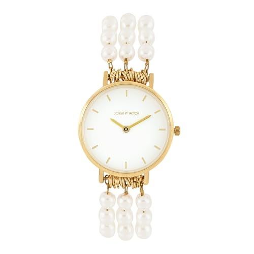 Joker & Witch Rosette 30mm White Dial 18mm White Metal Alloy Watch for Women - Image 1