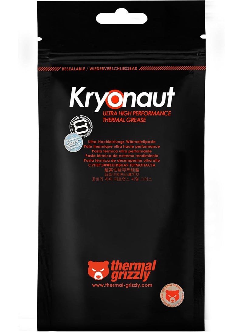 ثيرمال جرزلي معجون حراري عالي الأداء Thermal Grizzly Kryonaut - 5.55 جرام/1.5 مل - مناسب للتطبيقات الصعبة ورفع تردد تشغيل وحدة المعالجة المركزية/وحدة معالجة الرسومات/PS4/PS5/Xbox - Image 4