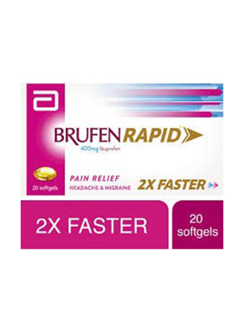 BRUFEN Rapid Softgels,20'S