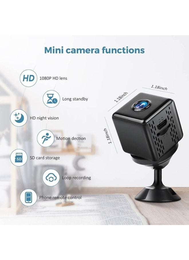 Generic - Hidden Camera Mini Camera - Video Wireless Cameras- Professional APP WiFi Nanny Camera Users - 1080P HD Cameras - HD Video - Image 1