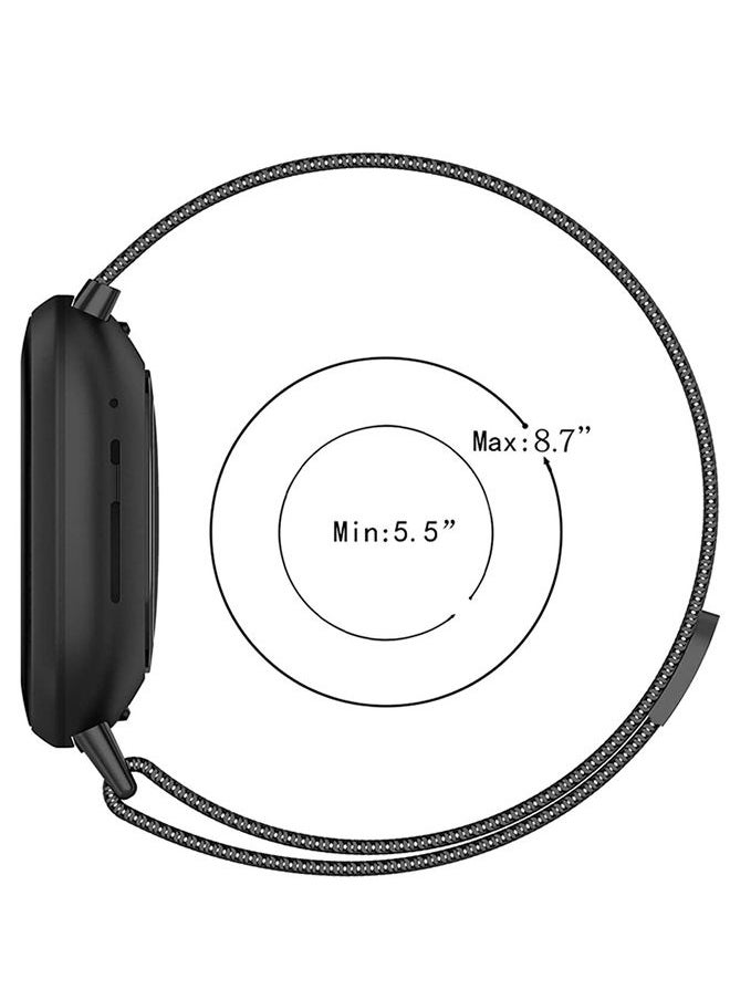 S-Color Metal Strap Compatible with Samsung Galaxy Watch 5 Pro 45mm Watch 5 40/44mm Stainless Steel Mesh Loop Replacement Strap with Magnetic Clasp for Women and Men Rose Gold  - Image 4