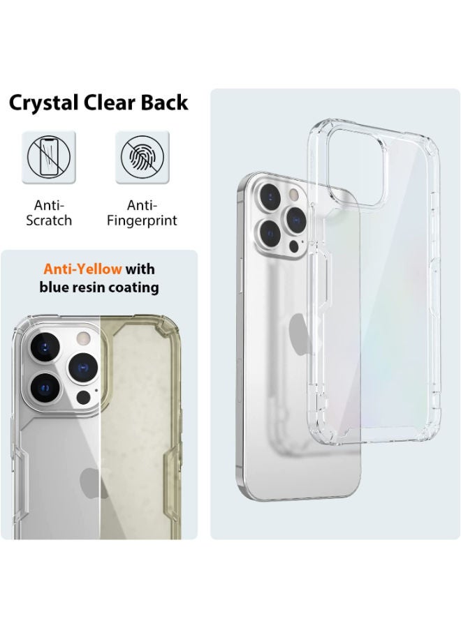 Nillkin Crystal Clear Designed for iPhone 14 Pro Case, Slim Thin Shockproof Protective Phone Case, Non-Yellowing - Clear - Image 5