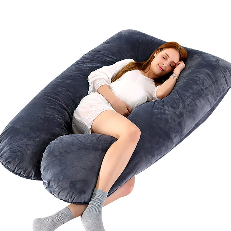 Entity Manufacturers Cotton Multifunctional U-Shaped Pillow Waist Support Belly Side Sleep Nursing Pillow For Pregnant Women Pillow - Image 2