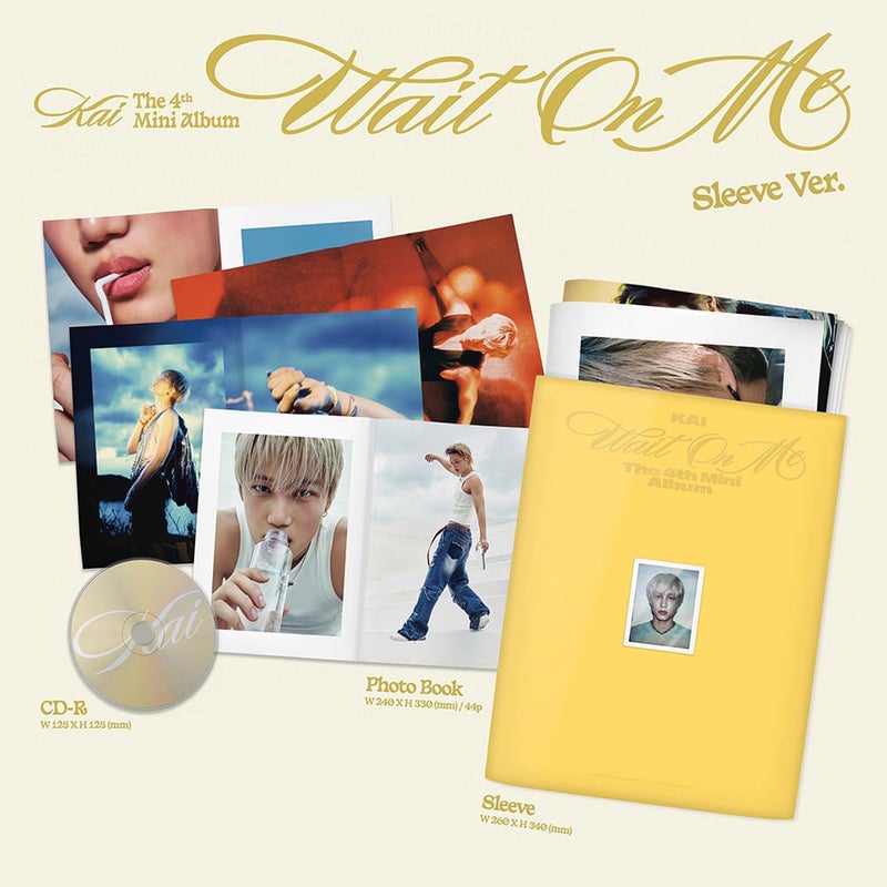 كاي الألبوم المصغر الرابع انتظرني إصدار غلاف كتاب الصور سي دي آر غلاف بطاقة بريدية ورقة كلمات بطاقة صور 2 بطاقات صور إضافية - Image 3