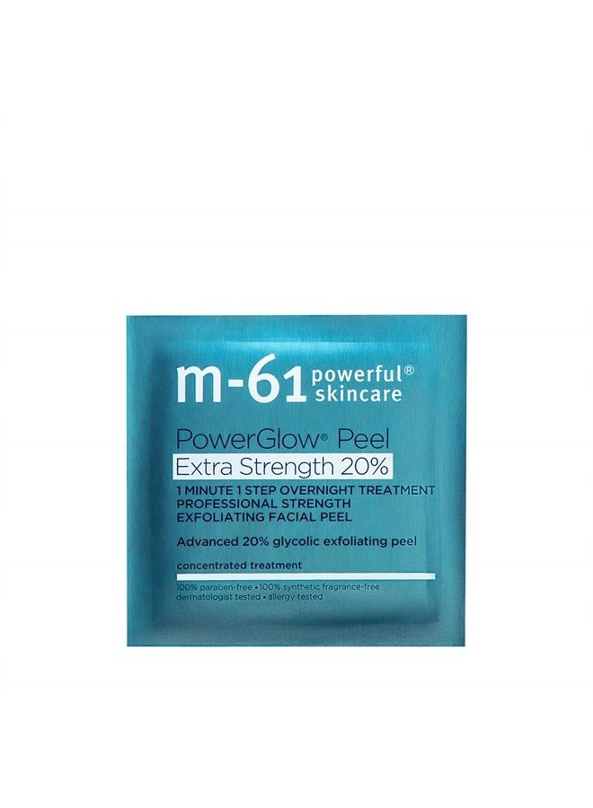 M-61 PowerGlow® Peel Extra Strength 20% - 8 Treatments - 1 minute, 1 step advanced 20% glycolic overnight exfoliating glow peel … - Image 3