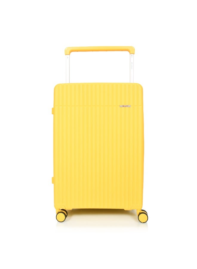 MORANO 3-Piece Polypropylene Luggage Set – Shatter-Resistant Hard Shell Suitcases (28”/24”/20”) – Yellow - Image 5