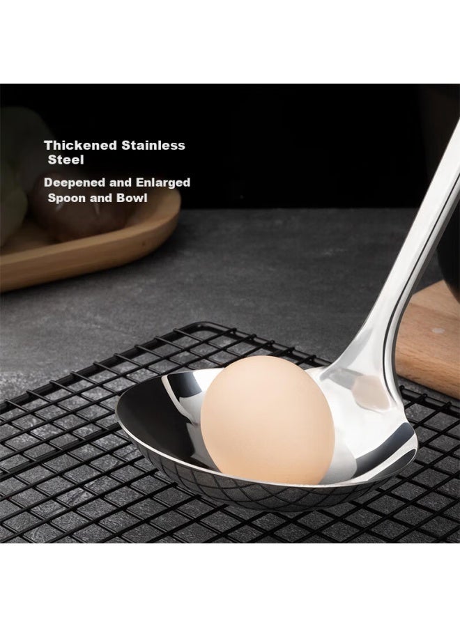 MAX COOK Maxcook Stainless Steel Large Soup Ladle, Thickened, Moon Star Series Myx-02  - Image 3