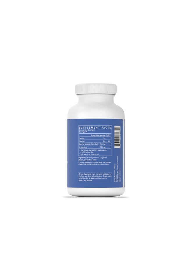 BodyBio Evening Primrose Oil - Natural Gamma Linolenic Acid for Healthy Skin & Hormone Balance - Non-GMO, Cold Pressed, 180 softgels - Image 2