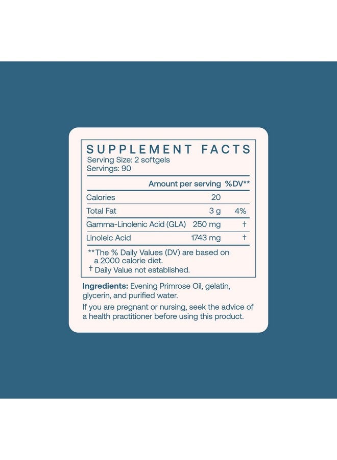 BodyBio Evening Primrose Oil - Natural Gamma Linolenic Acid for Healthy Skin & Hormone Balance - Non-GMO, Cold Pressed, 180 softgels - Image 4