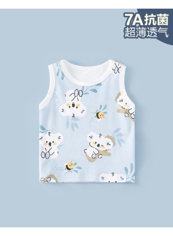 Doxiluka baby Summer Sleeveless Vest - Thin & Airy Unisex Toddler Undershirt With Cute Designs - Image 1