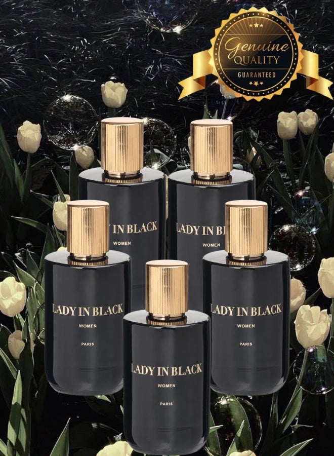 جيبارليس 5 قطع عطر ليدي إن بلاك 100مل - Image 1