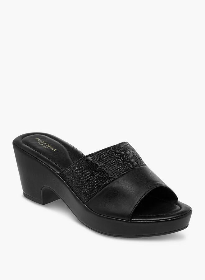 Flora Bella By Shoexpress Flora Bella Women Floral Textured Block Heel Sandals - Image 2