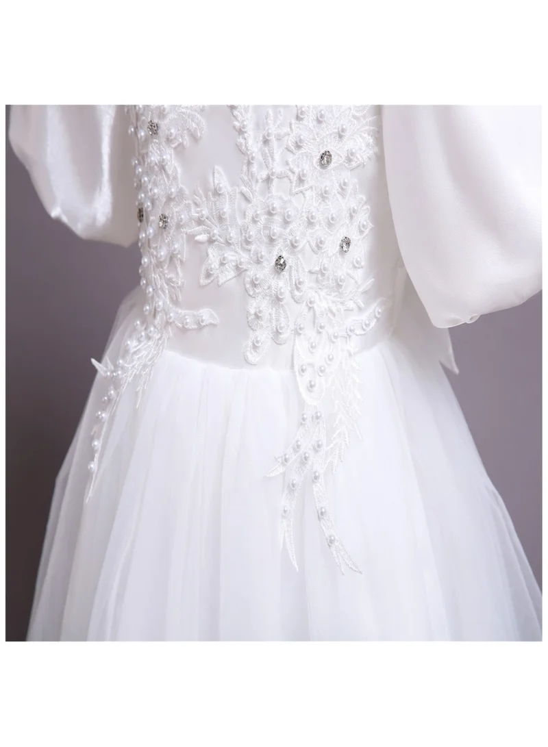 D'Daniela Embellished Puffball Dress