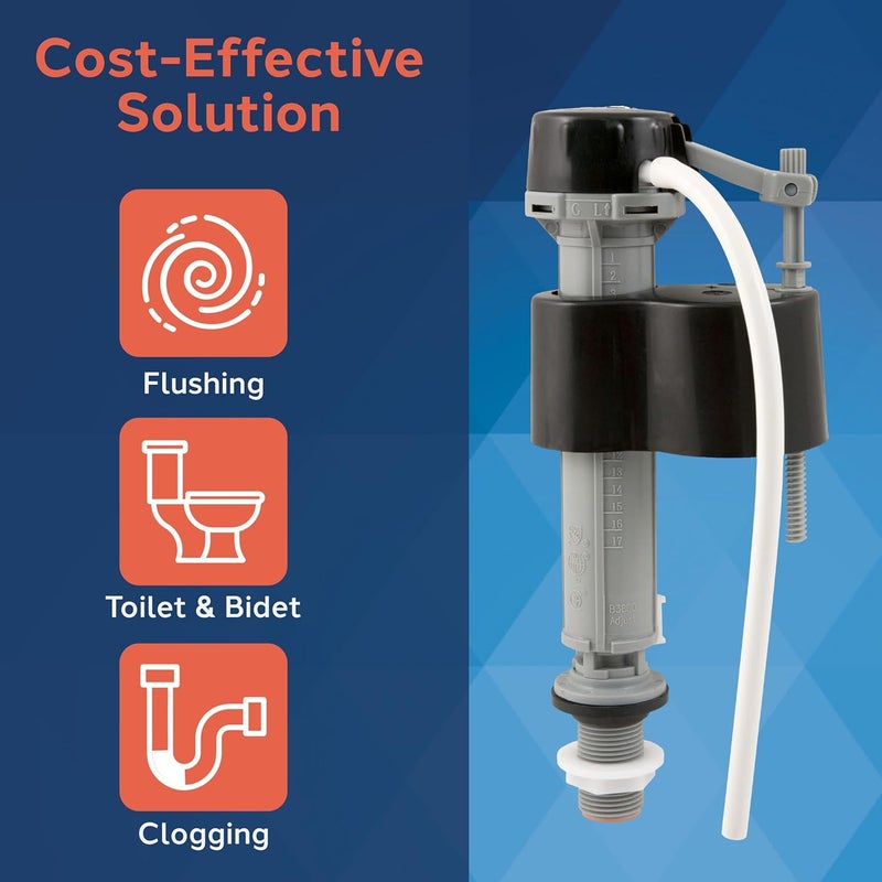 PLUMB CRAFT Eco-friendly Adjustable Perfect Flush Anti-siphon Toilet Fill Valve - Fits Most Toilets - Image 2
