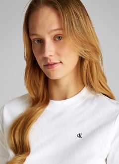 Calvin Klein Jeans Logo Detail Knitted T-Shirt  - Image 3