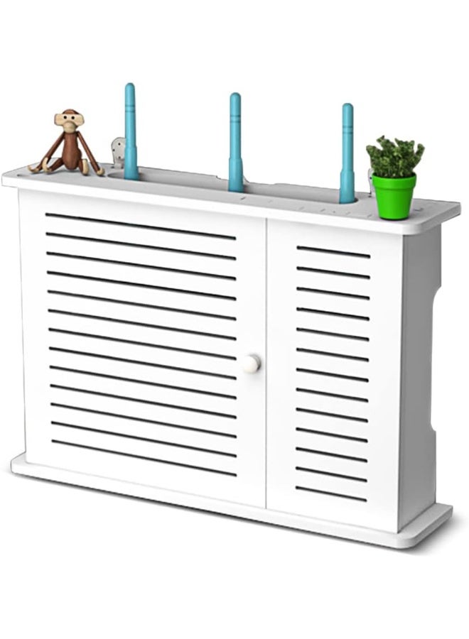 TPGP Hole-Free Storage Box Wifi Router Shelf Tv Set Top Rack Wall Shelf Wall Hanging Router Cable Organiser Box Storage Box - Image 1