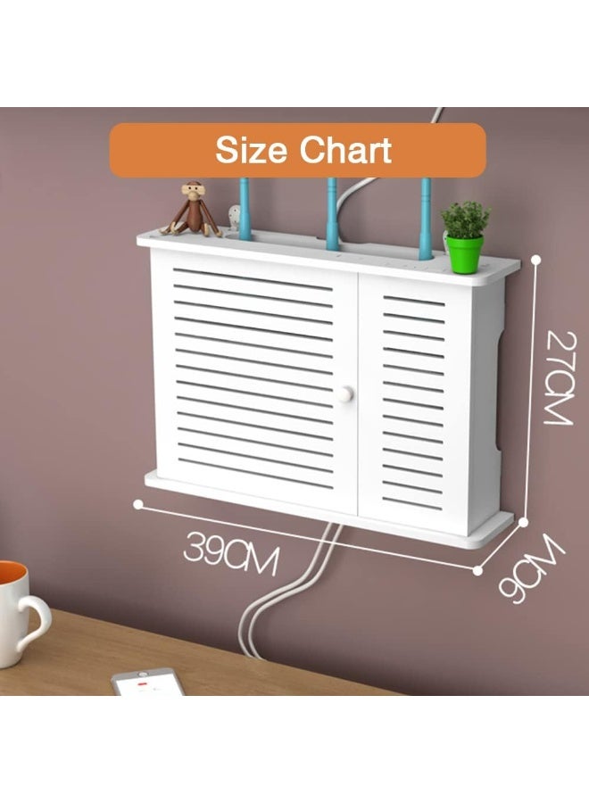 TPGP Hole-Free Storage Box Wifi Router Shelf Tv Set Top Rack Wall Shelf Wall Hanging Router Cable Organiser Box Storage Box - Image 4