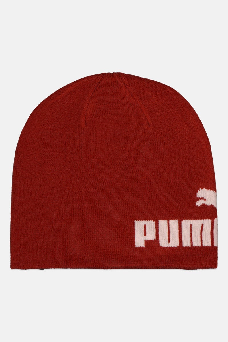 PUMA Men Brand Logo Bennie Hats, Rust - Image 1
