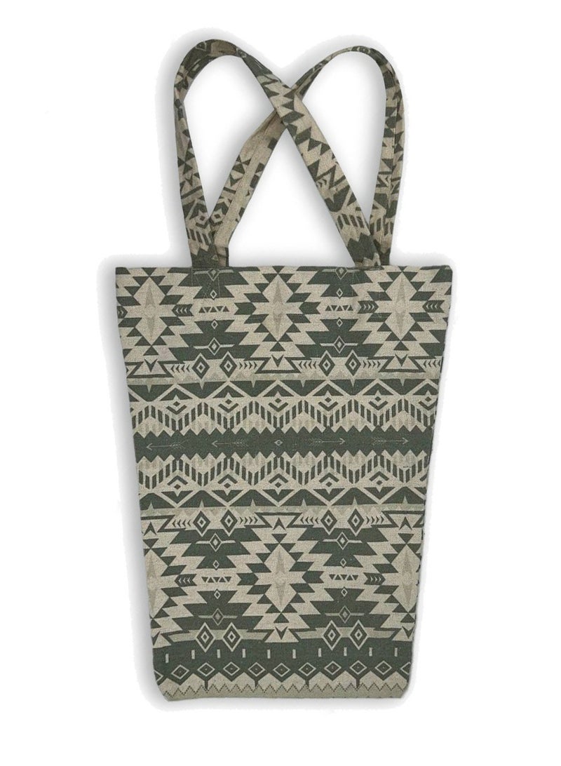 Gharibo Bags casual printed linen tote bag T230013A - Image 1
