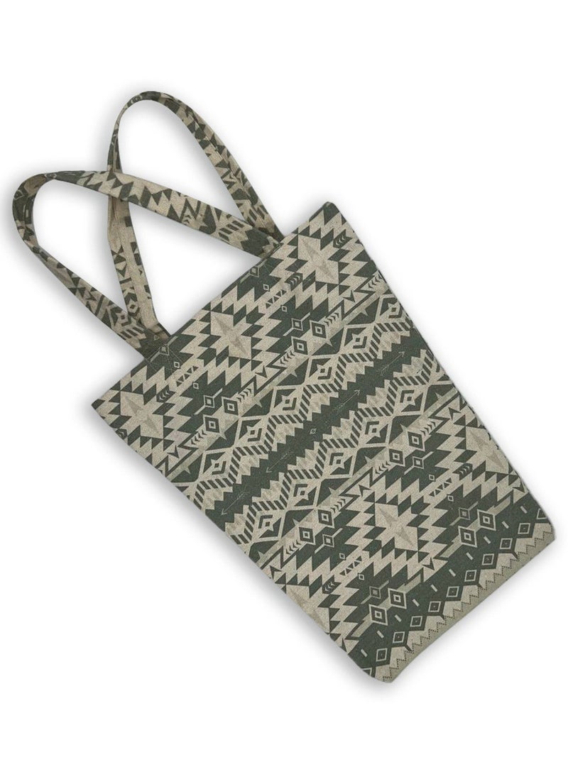 Gharibo Bags casual printed linen tote bag T230013A - Image 2